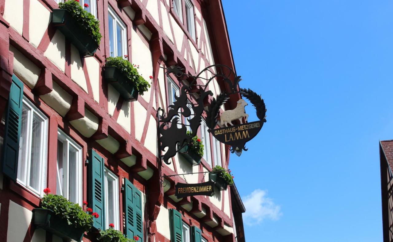 Hotel & Restaurant Lamm Mosbach  Exteriör bild